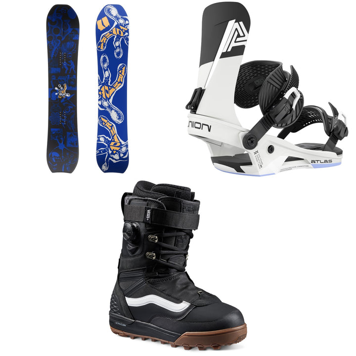 Armada Sicko Snowboard + Union Atlas Snowboard Bindings + Vans Infuse Snowboard Boots 2027