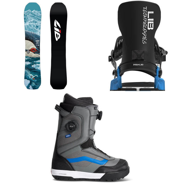 Lib Tech T. Rice Orca II Snowboard + Bent Metal Transfer Snowboard Bindings + Vans Aura Pro 2.0 Snowboard Boots 2027