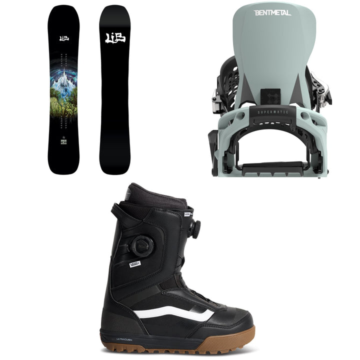 Lib Tech Skunk Ape C2 Snowboard + Bent Metal Lightning Supermatic Snowboard Bindings + Vans Aura Pro 2.0 Snowboard Boots 2027