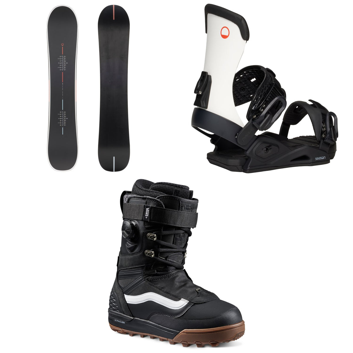 Season Lolo Snowboard + Meld Snowboard Bindings + Vans Infuse Snowboard Boots 2027