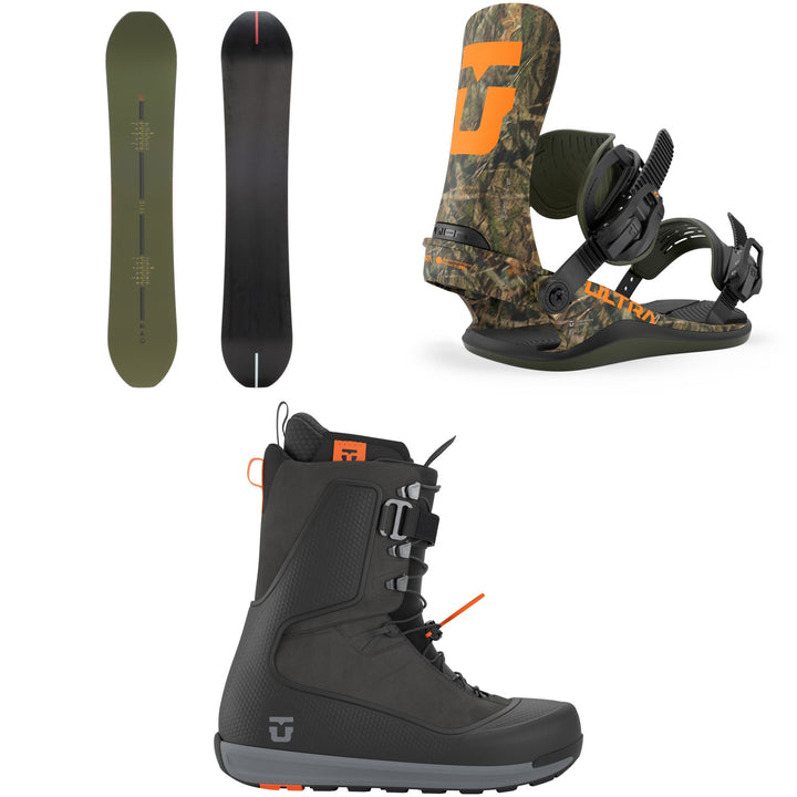 Season Kin Snowboard + Union Ultra Snowboard Bindings + Factory Snowboard Boots 2027