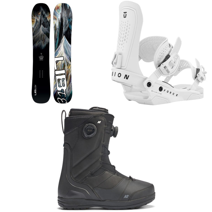 Lib Tech Dynamo C3 Snowboard + Union Force Snowboard Bindings + K2 Maysis Snowboard Boots 2026