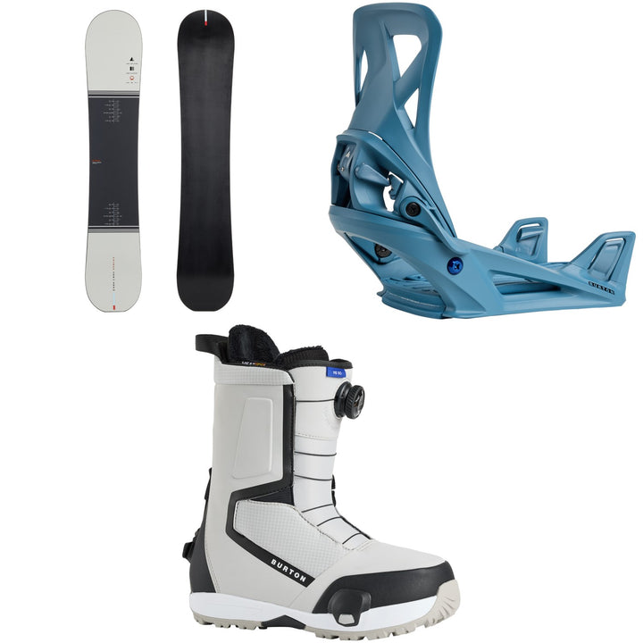 Season Primer Snowboard + Burton Step On Snowboard Bindings + Highshot Step On Snowboard Boots 2026