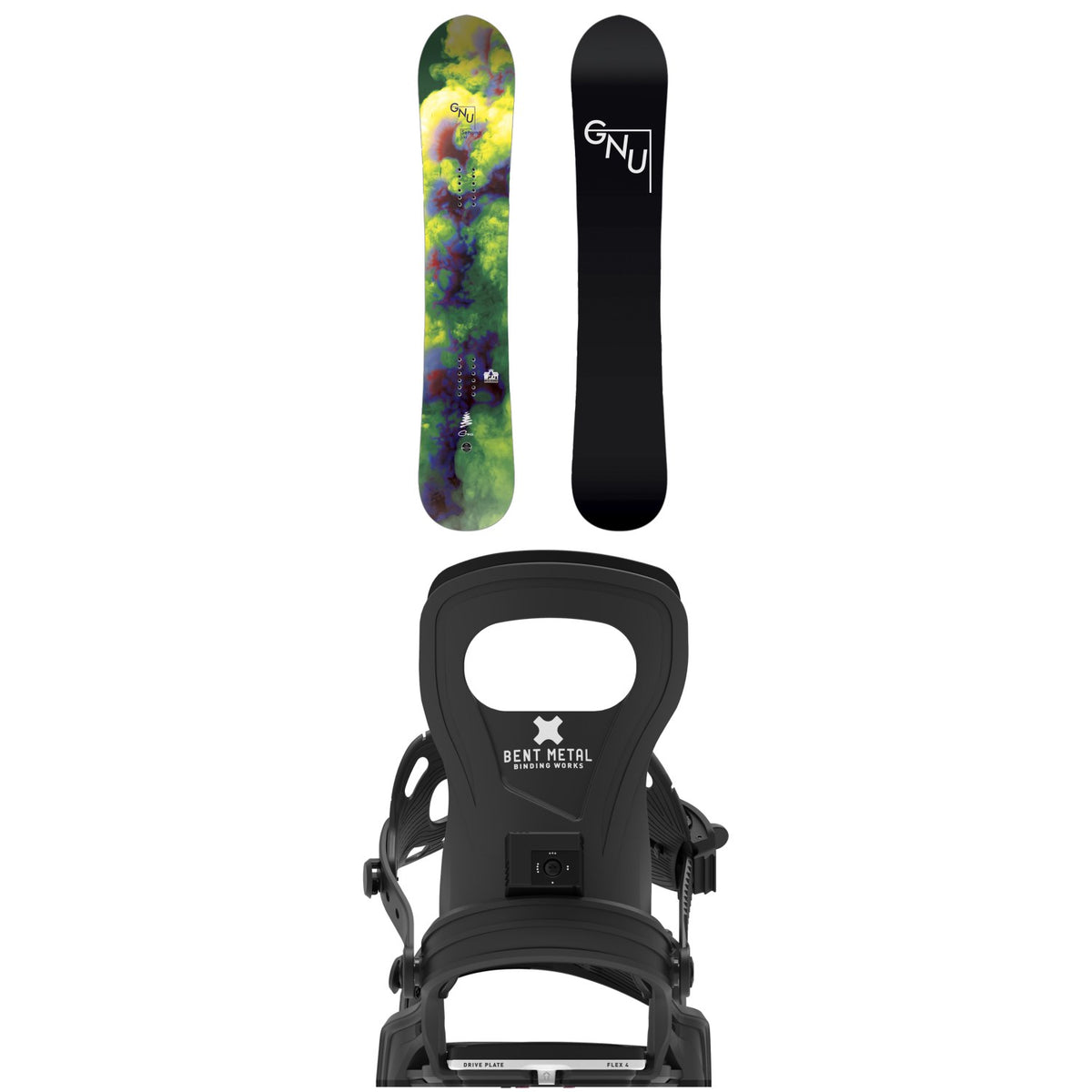 GNU Setsuna LTD Snowboard + Bent Metal Clip Snowboard Bindings - Women's 2027