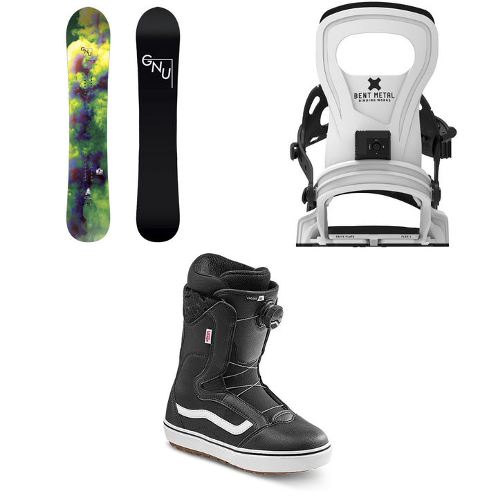 GNU Setsuna LTD Snowboard + Bent Metal Beam Snowboard Bindings + Vans Encore OG Snowboard Boots - Women's 2027
