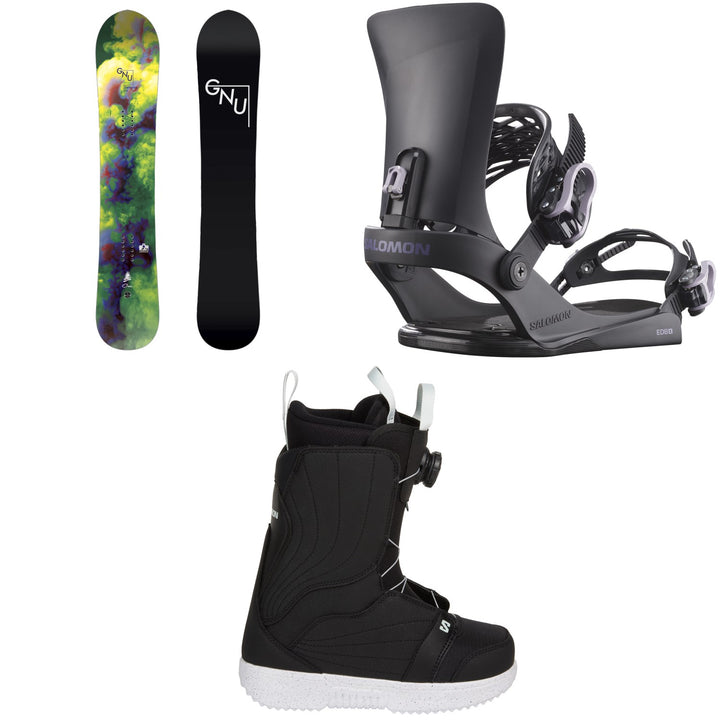 GNU Setsuna LTD Snowboard + Salomon EDB X Snowboard Bindings + Pearl Boa X Snowboard Boots - Women's 2027
