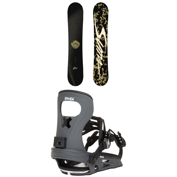 Sims Bowl Squad LTD Snowboard + Bent Metal Joint LTD Snowboard Bindings 2027