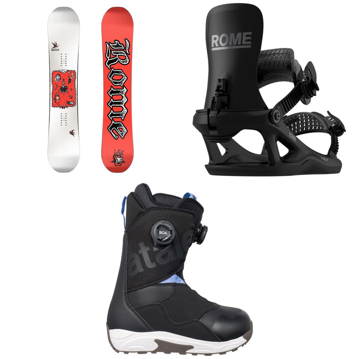 Rome Hype Snowboard + Volt FASE Snowboard Bindings + Bataleon Twist Double Boa Snowboard Boots - Women's 2027