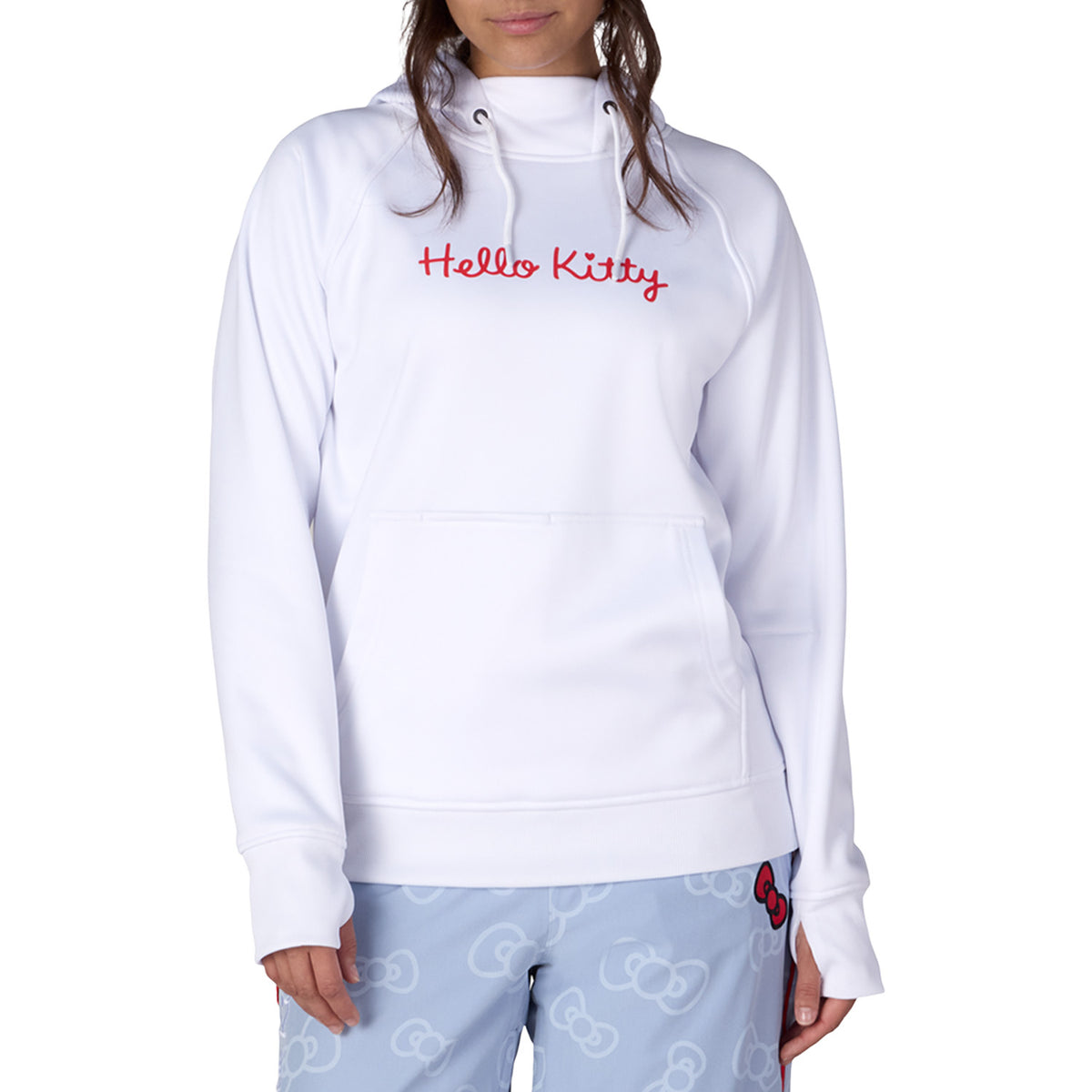 686 Hello Kitty Bonded Fleece Pullover Hoodie - Women's Hello Kitty White Red