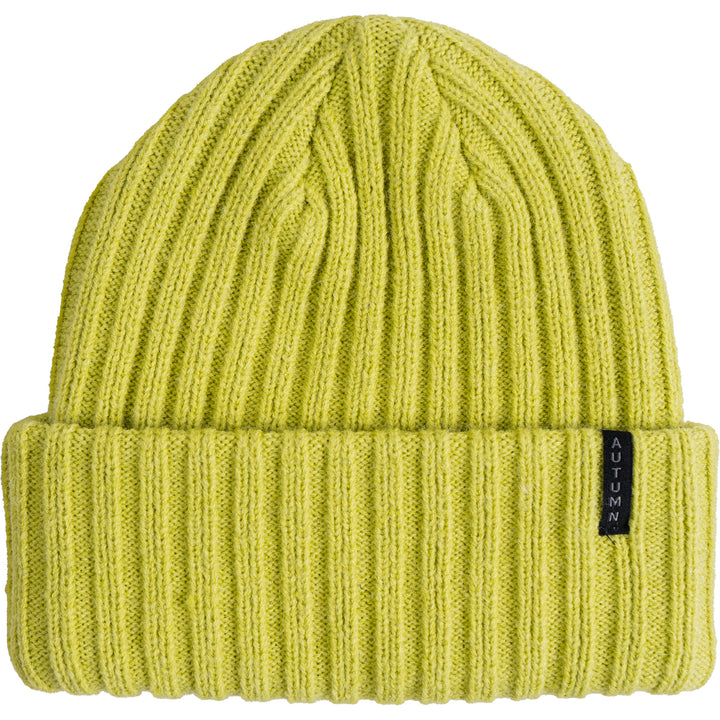 Autumn Wide Wale Beanie Chartreuse