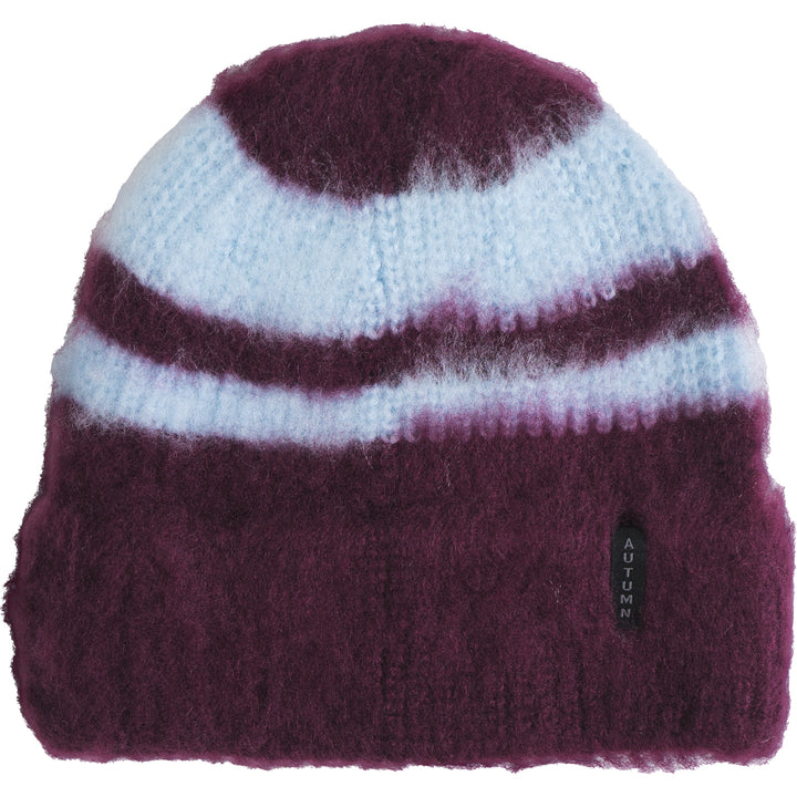 Autumn Sport Stripe Beanie Oxblood