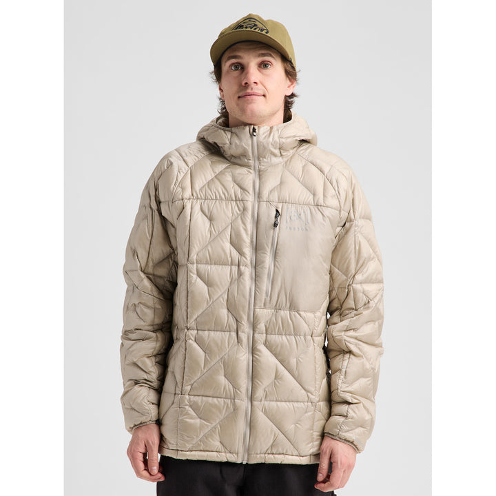 Burton AK Baker Down Hooded Jacket - Men's Chinchilla Gray