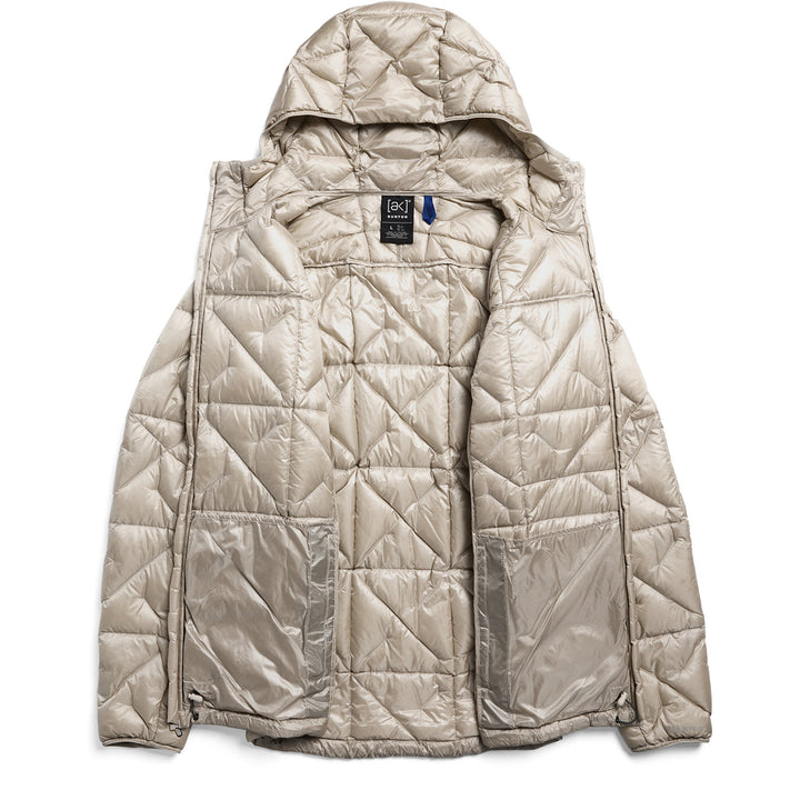 Burton AK Baker Down Hooded Jacket - Men's Chinchilla Gray