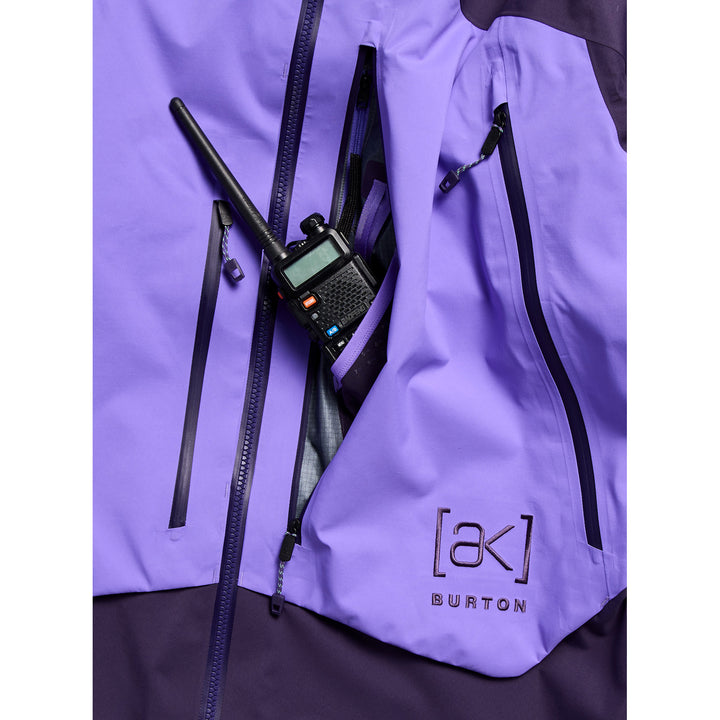 Burton AK GORE-TEX 3L PRO Acamar Jacket - Men's Nightshade Purple/Purple Voltage