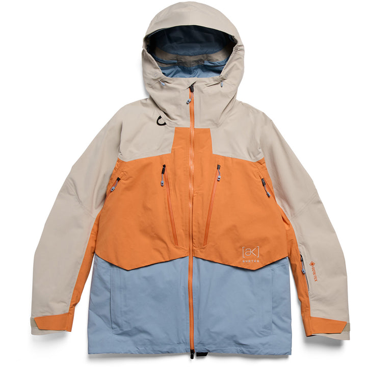 Burton AK Swash Synthetic Insulated GORE-TEX 2L Jacket - Men's Chinchilla Gray/Goldfish Orange/Airstream Blue