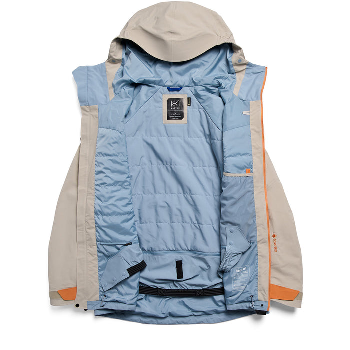 Burton AK Swash Synthetic Insulated GORE-TEX 2L Jacket - Men's Chinchilla Gray/Goldfish Orange/Airstream Blue