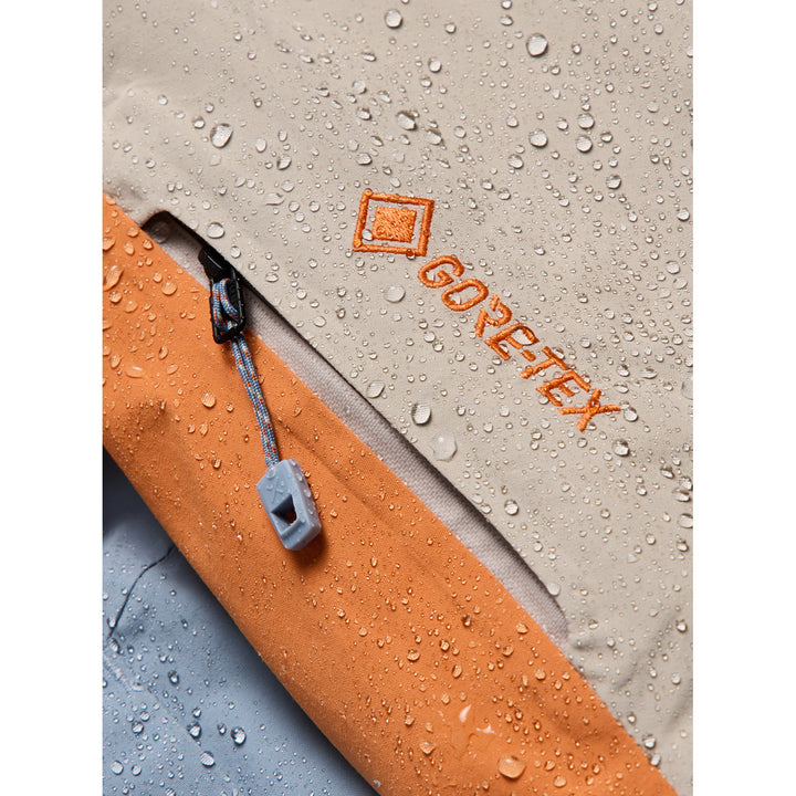 Burton AK Swash Synthetic Insulated GORE-TEX 2L Jacket - Men's Chinchilla Gray/Goldfish Orange/Airstream Blue