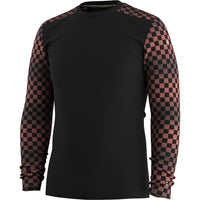 Smartwool Classic Thermal Merino Base Layer Crew Top - Men's Burnt Sienna Check::Burnt Sienna Check