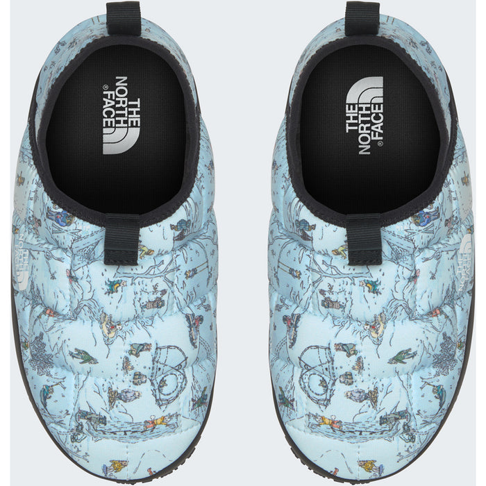 The North Face THERMOBALL™ Traction Mule II Slippers - Kids' TNF Winter Dogs Print/TNF Black