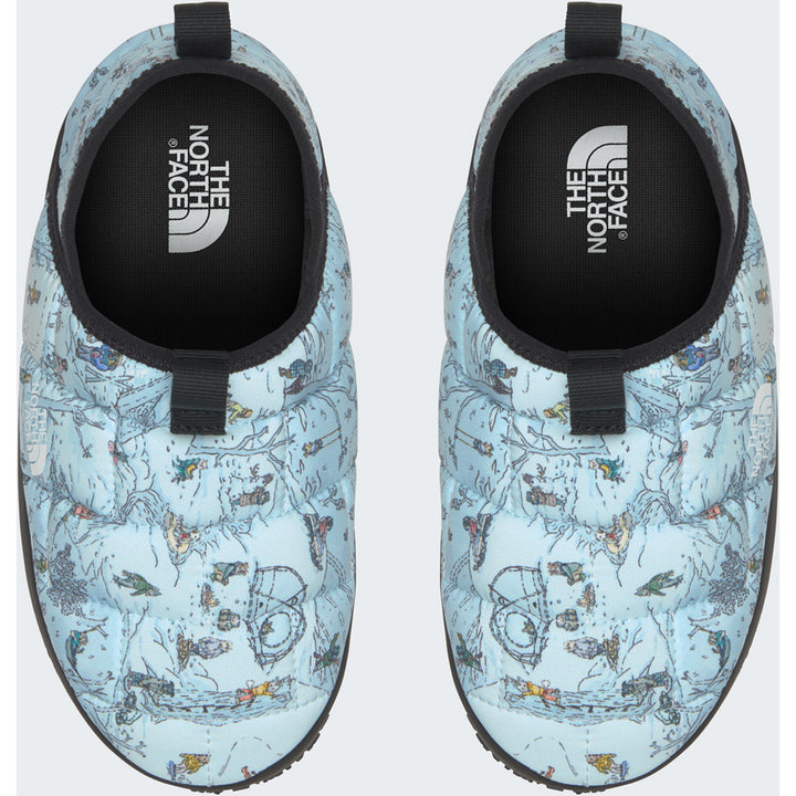 The North Face THERMOBALL™ Traction Mule II Slippers - Kids' TNF Winter Dogs Print/TNF Black