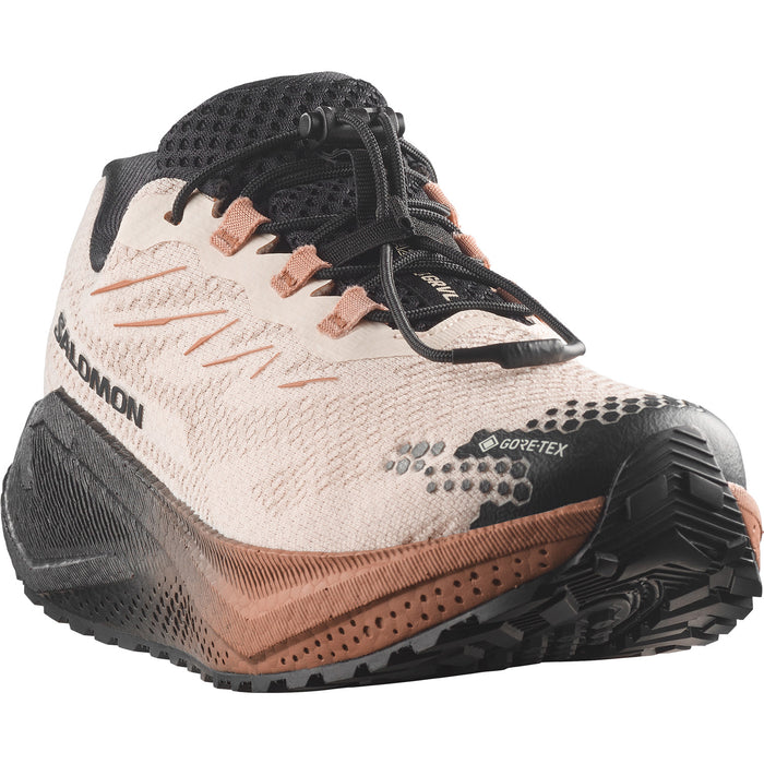 Salomon Aero Blaze 4 Gravel GTX Shoes - Women's Vanilla Ice/Black/Burro
