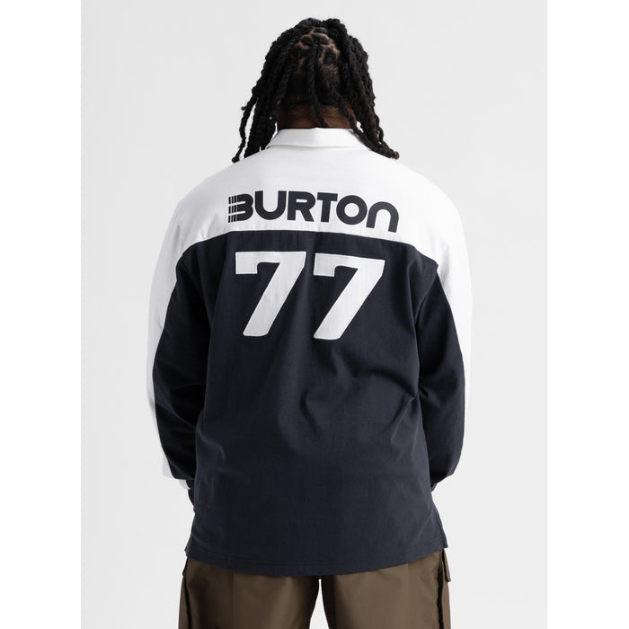 Burton Long-Sleeve Rugby T-Shirt - Men's True Black/Stout White