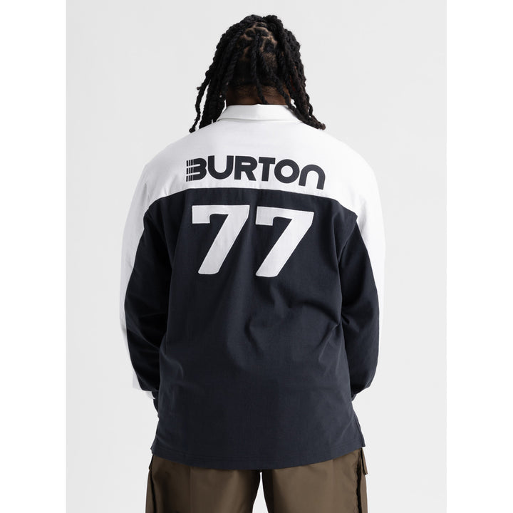 Burton Long-Sleeve Rugby T-Shirt - Men's True Black/Stout White