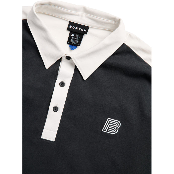 Burton Long-Sleeve Rugby T-Shirt - Men's True Black/Stout White