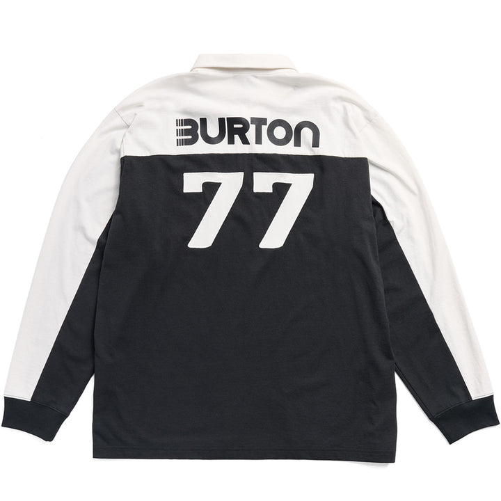 Burton Long-Sleeve Rugby T-Shirt - Men's True Black/Stout White