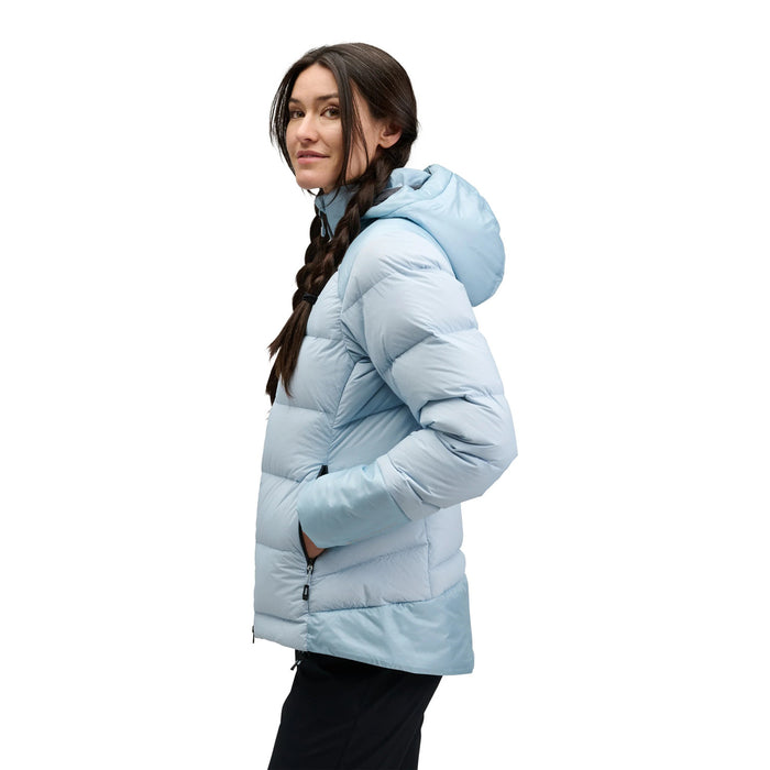 Black Diamond Mission Down 300m Hoodie - Women's Fog Blue