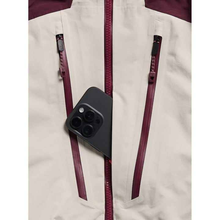 Burton [ak] Swash Synthetic Insulated GORE-TEX 2L Jacket - Women's Rum Raisin/Chinchilla Gray