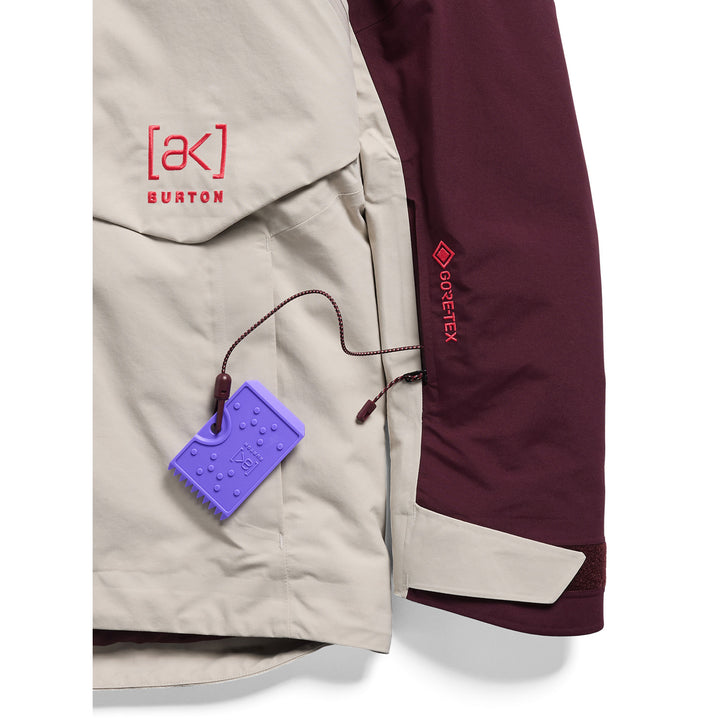 Burton [ak] Swash Synthetic Insulated GORE-TEX 2L Jacket - Women's Rum Raisin/Chinchilla Gray