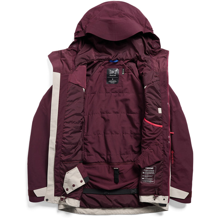 Burton [ak] Swash Synthetic Insulated GORE-TEX 2L Jacket - Women's Rum Raisin/Chinchilla Gray