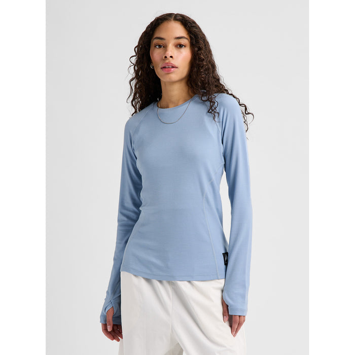 Burton Merino Blend Midweight Base Layer Crew Top - Women's Airstream Blue