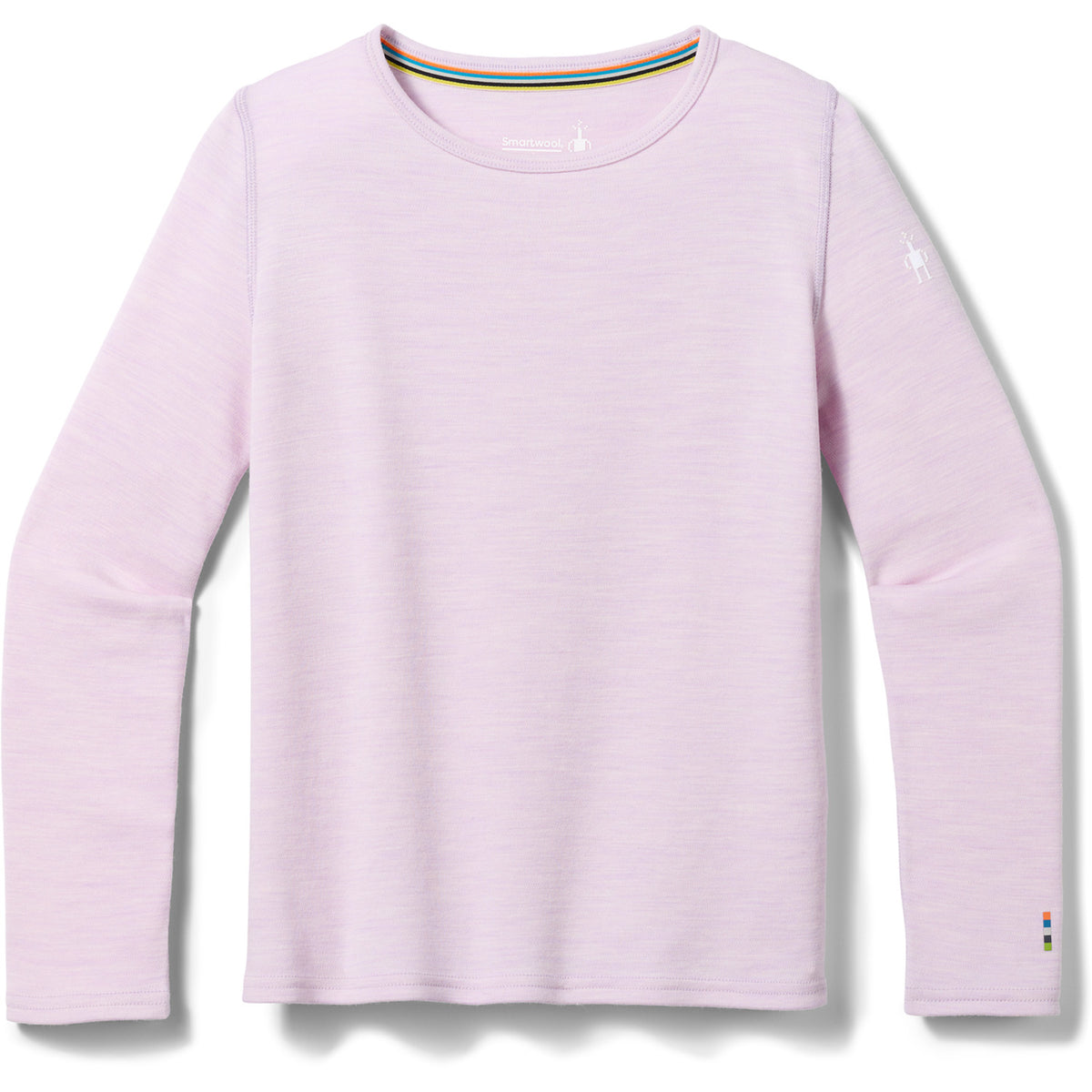 Smartwool Classic Thermal Merino Base Layer Crew Top - Kids' Lavender Sky Heather