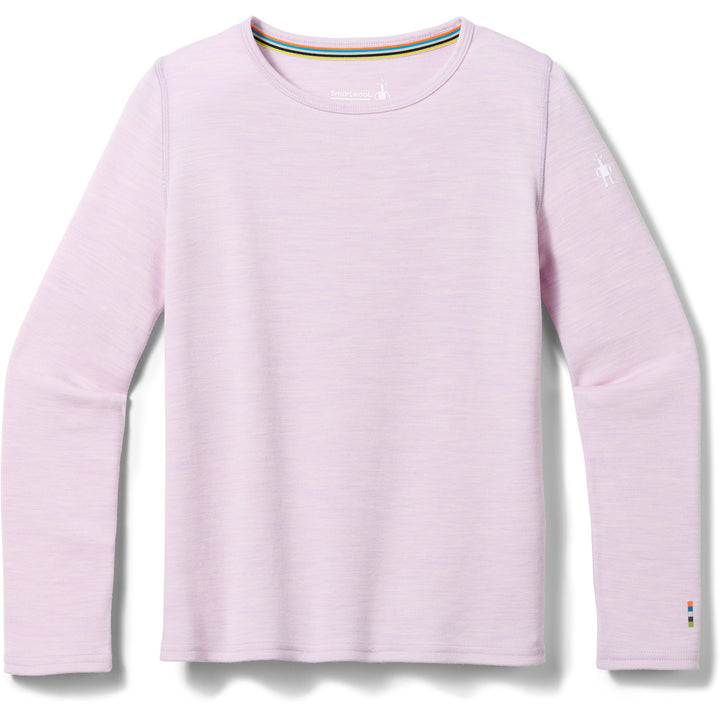 Smartwool Classic Thermal Merino Base Layer Crew Top - Kids' Lavender Sky Heather