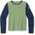 Smartwool Classic Merino Blend Base Layer Crew Top - Kids' Green Tea