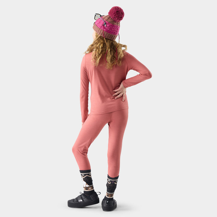 Smartwool Kids' Classic Merino Blend Base Layer Bottoms - Kids' Rosewood