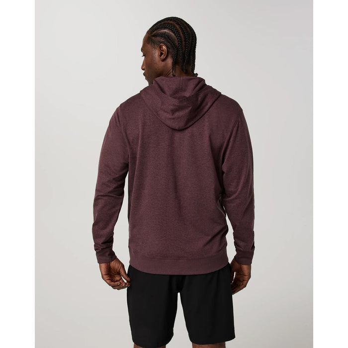 Vuori Ponto Full Zip Hoodie - Men's Boysenberry Heather