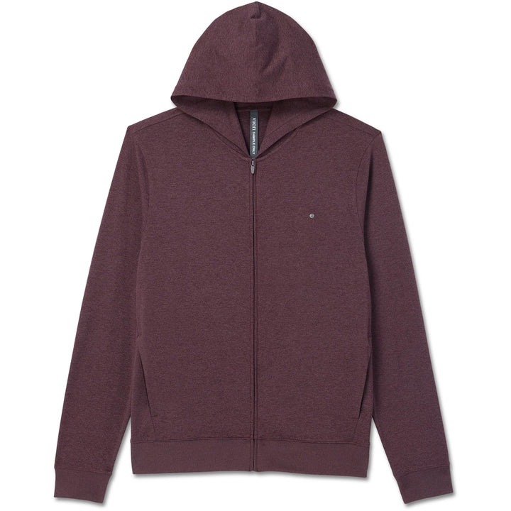Vuori Ponto Full Zip Hoodie - Men's Boysenberry Heather