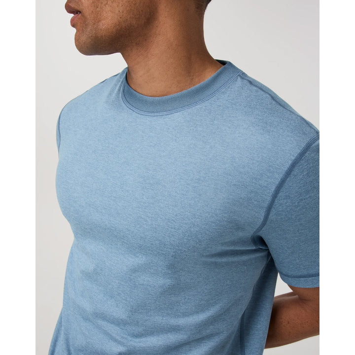 Vuori Short-Sleeve Ponto Performance T-Shirt - Men's Salty Air Heather
