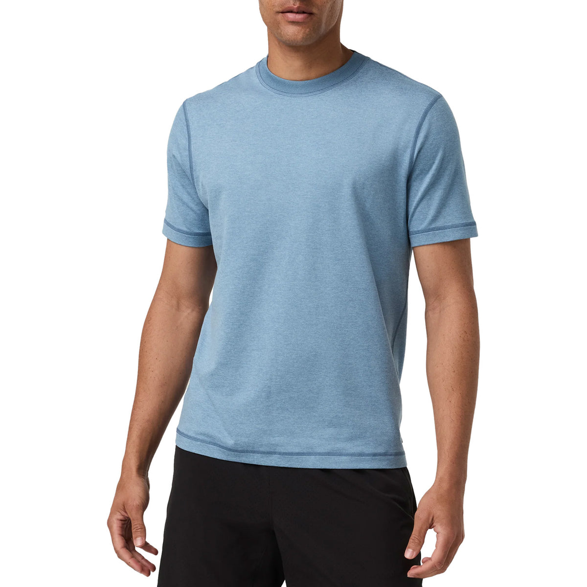 Vuori Short-Sleeve Ponto Performance T-Shirt - Men's Salty Air Heather