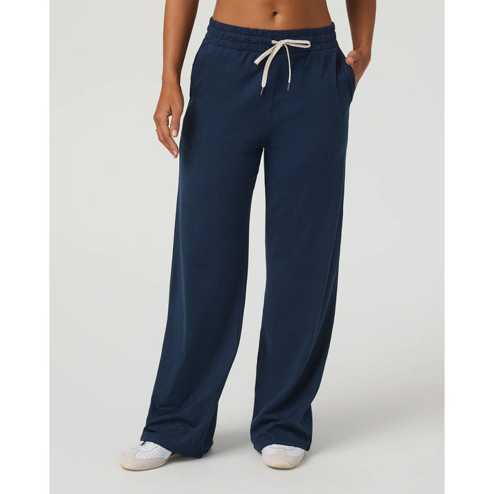 Vuori Halo Essential Wideleg Pants - Women's Blue Coast Heather