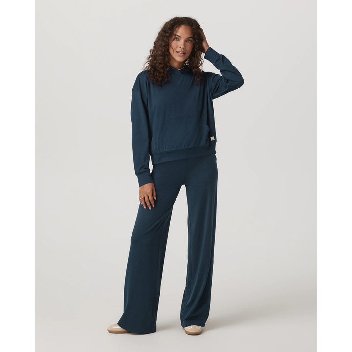 Vuori Halo Modern Pullover Hoodie - Women's Blue Coast Heather