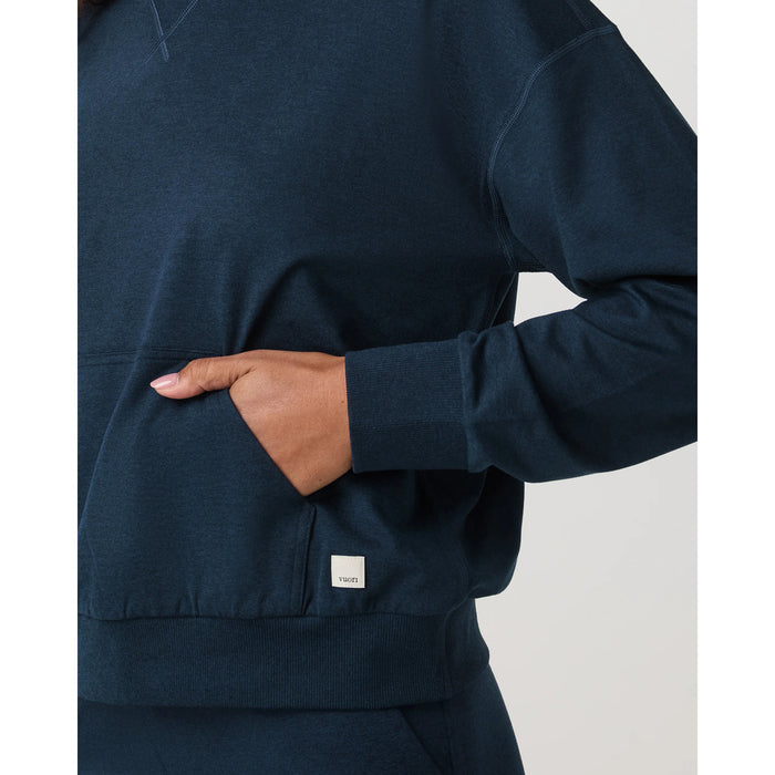 Vuori Halo Modern Pullover Hoodie - Women's Blue Coast Heather