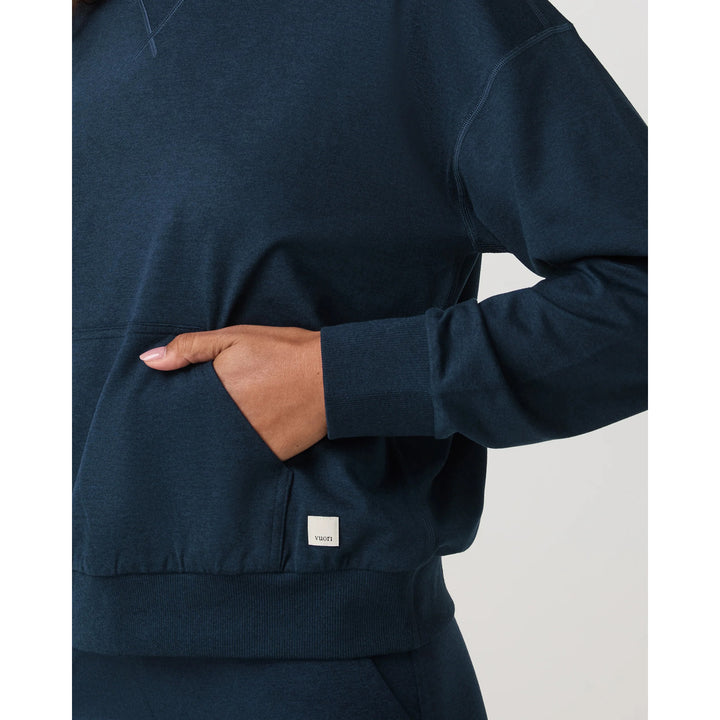 Vuori Halo Modern Pullover Hoodie - Women's Blue Coast Heather