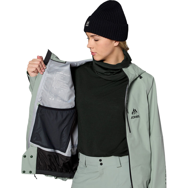 Jones Further 3L Stretch Jacket - Women's Glacier Gray