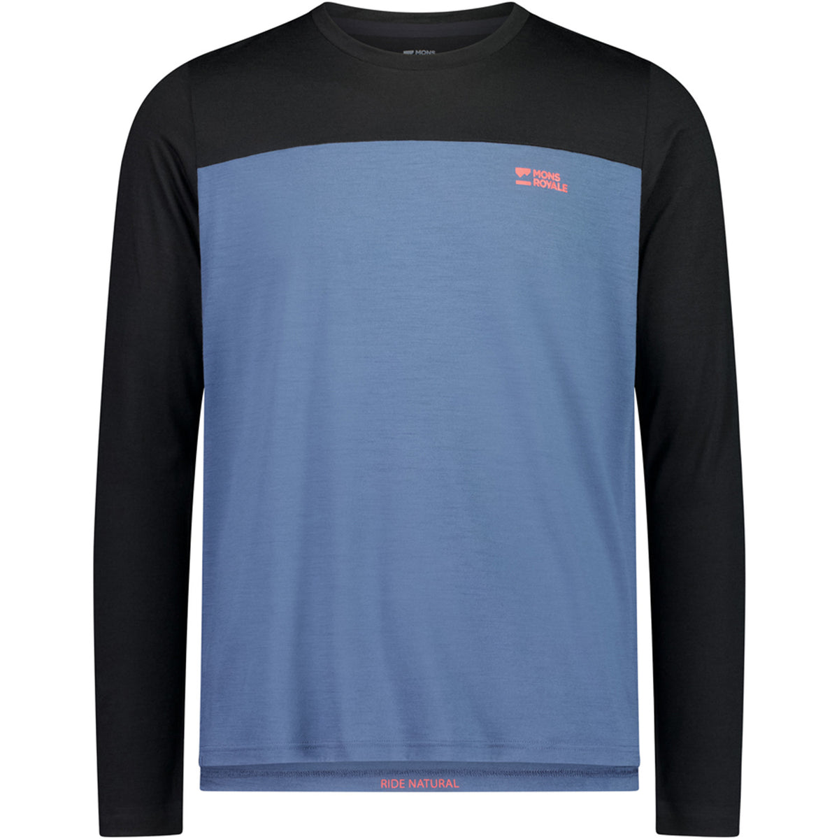 MONS ROYALE Diversion Merino Long Sleeve Jersey Orian Blue/Black