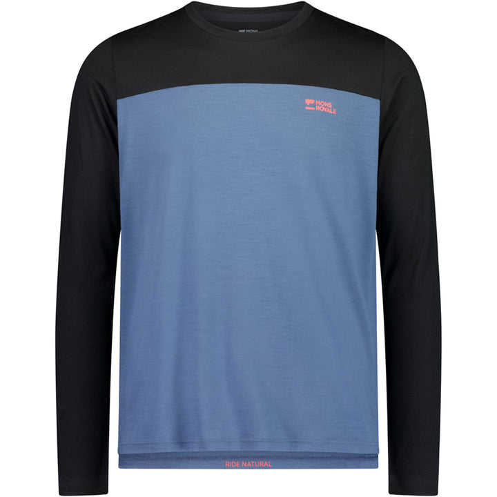 MONS ROYALE Diversion Merino Long Sleeve Jersey Orian Blue/Black