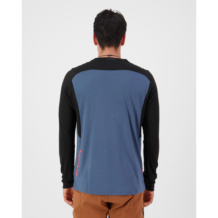 MONS ROYALE Diversion Merino Long Sleeve Jersey Orian Blue/Black